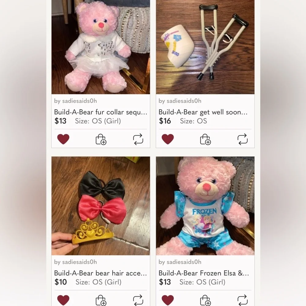 Build-A-Bear fur collar sequin cardigan sweater & white glittery silver skirt​​ - Picture 12 of 12